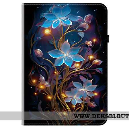 Etui Samsung Galaxy Tab S10 Fe Plus Blå Blomster