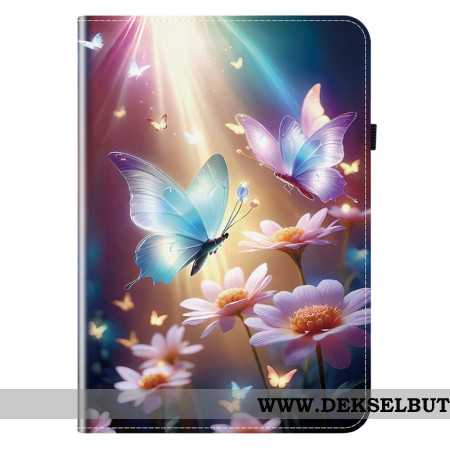 Etui Samsung Galaxy Tab S11 Sommerfugler I Lys Beskyttelse Deksel