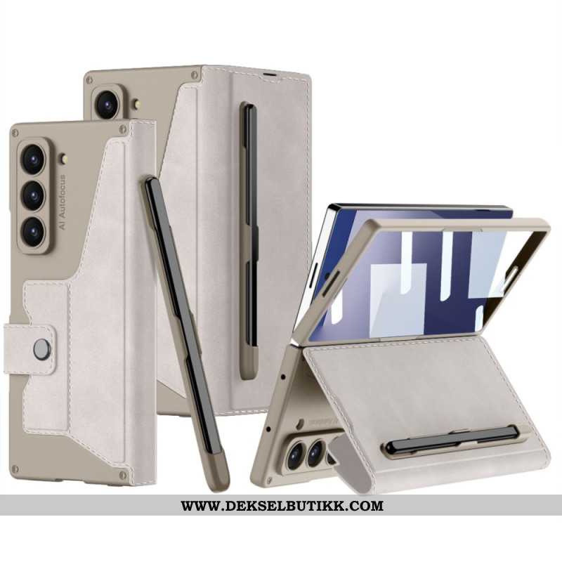 Etui Samsung Galaxy Z Fold 7 Stativ Og Pekepennholder Beskyttelse Deksel