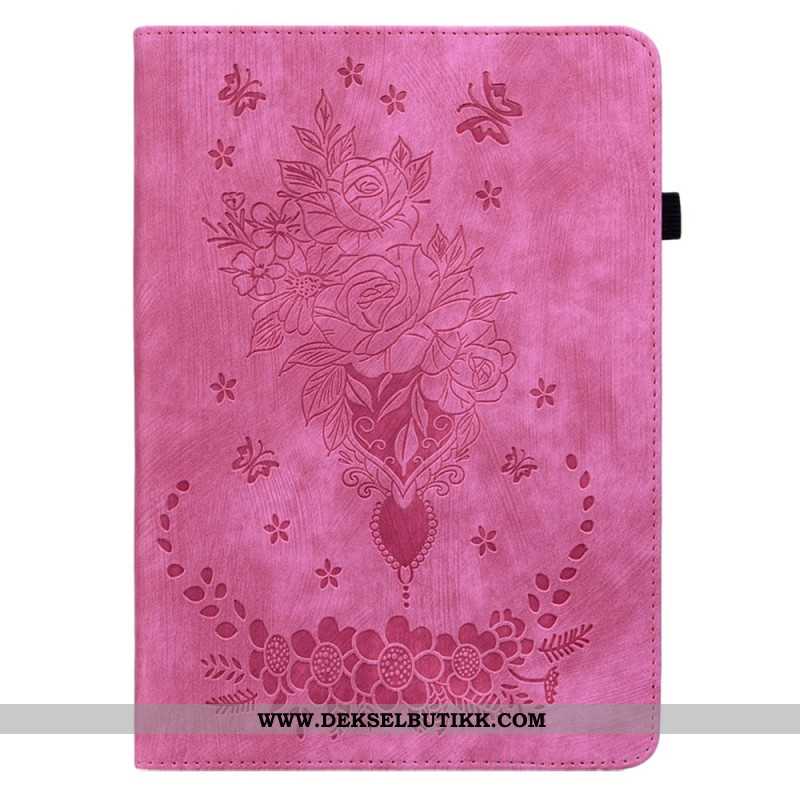 Etui Xiaomi Pad 6 Rosenrød Skinneffekt Beskyttelse Deksel
