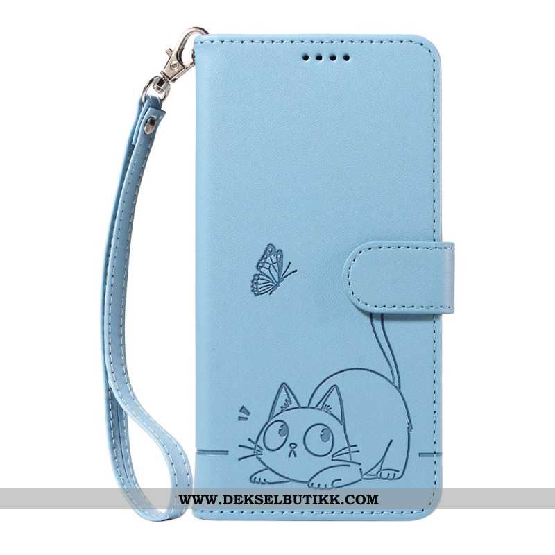 Folio Deksel Huawei Pura 80 Ultra Katt Og Grafikk Beskyttelse Deksel