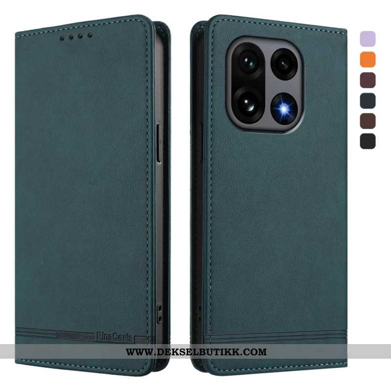 Folio Deksel Lær Oneplus 15 Premium Rfid-design