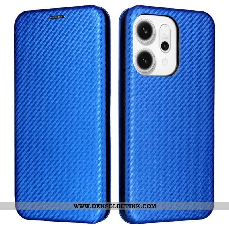 Folio Deksel Lær Oppo Reno 14 5g Mobildeksel Karbonfiber