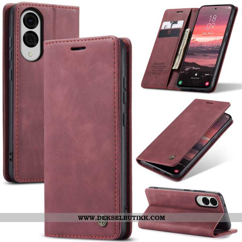 Folio Deksel Lær Samsung Galaxy S25 5g Edge Mobildeksel Kaseme