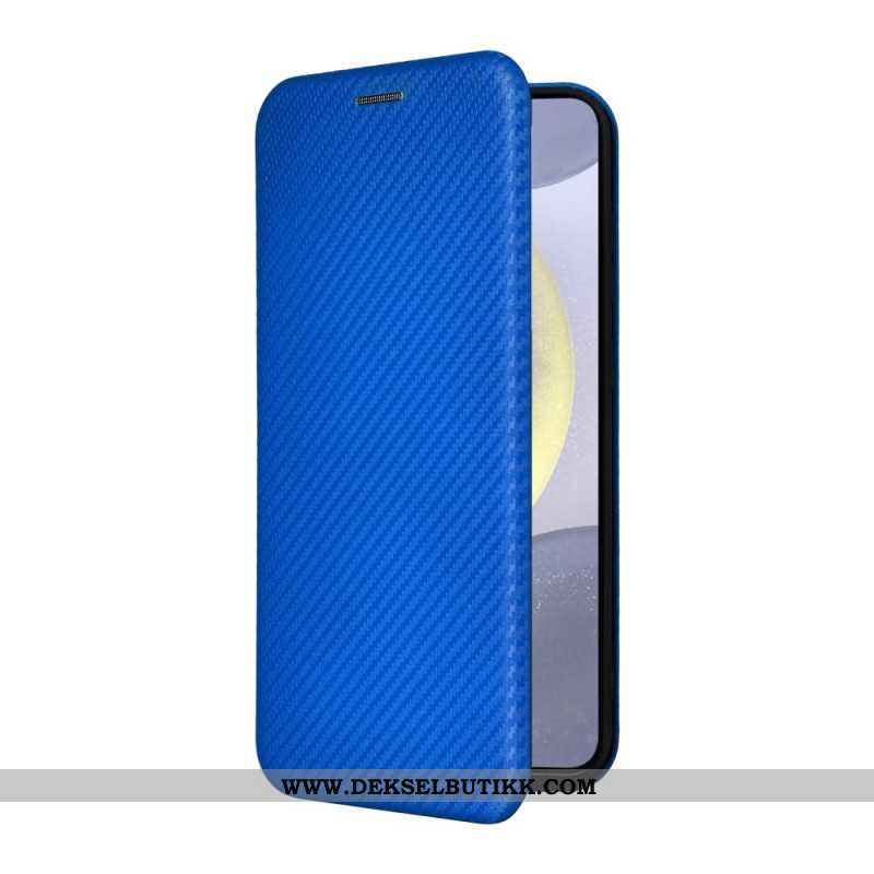Folio Deksel Lær Samsung Galaxy S25 Fe Mobildeksel Karbonfiber