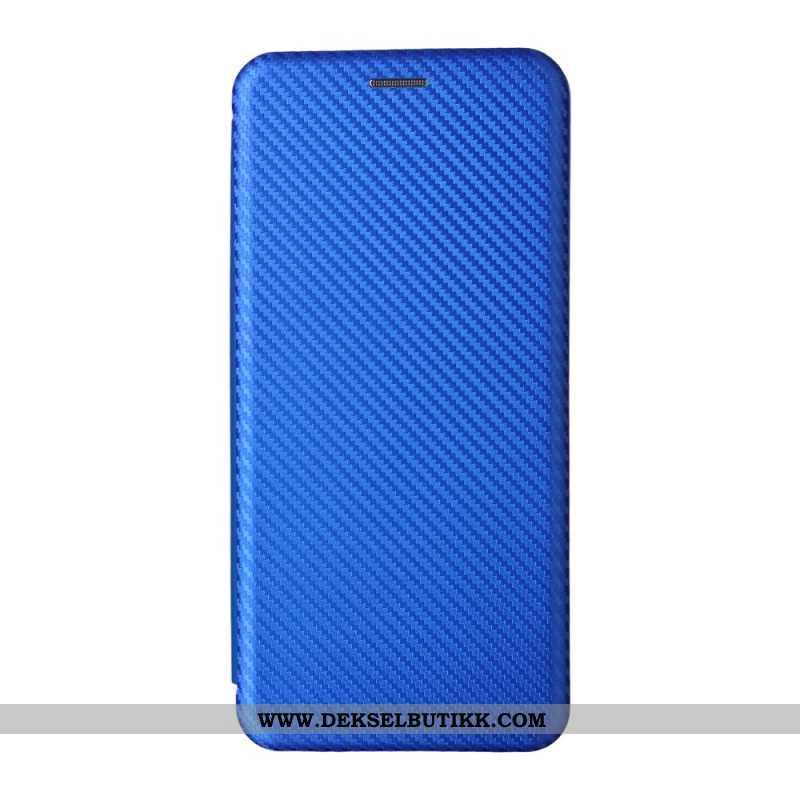 Folio Deksel Lær Samsung Galaxy S26 Fibertekstur Karbon