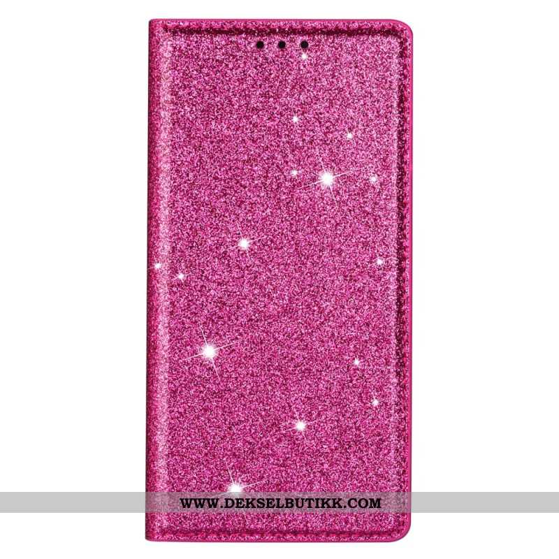 Folio Deksel Lær Samsung Galaxy S26 Mobildeksel Paljetter