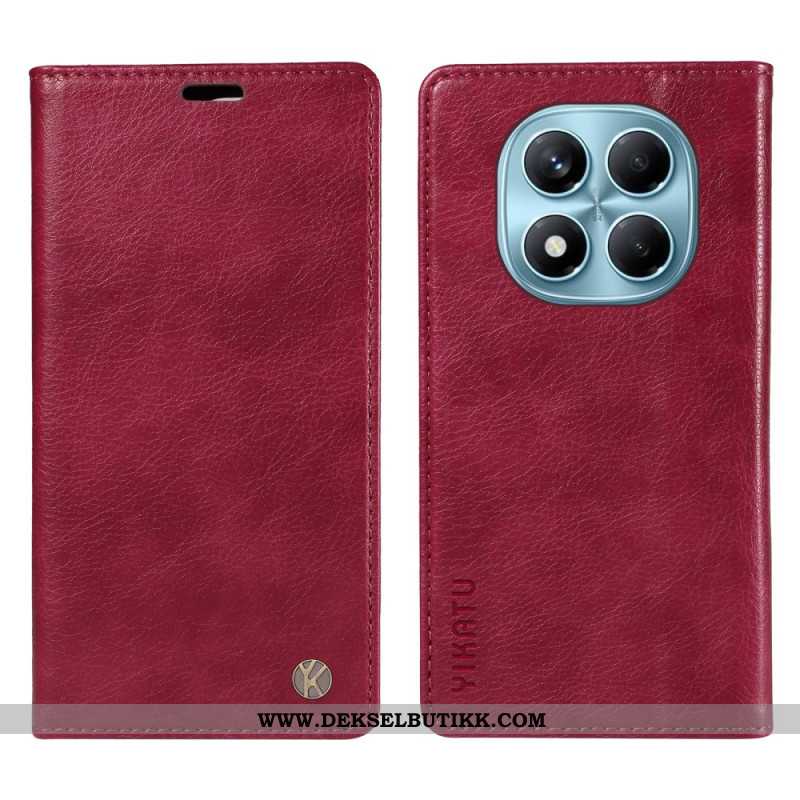 Folio Deksel Lær Xiaomi Redmi Note 14 Pro 4g Mobildeksel Vintage Yikatu