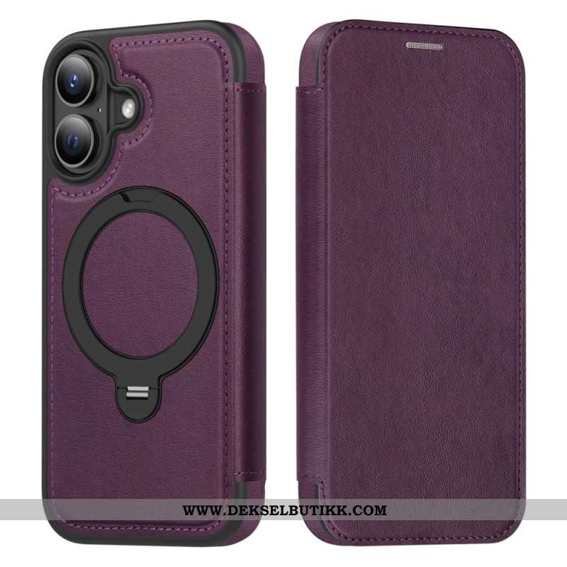 Folio Deksel Lær iPhone 17 Magsafe Integrert Rfid-blokkering