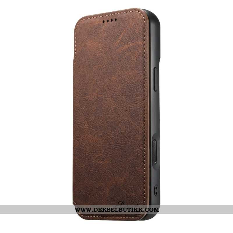 Folio Deksel Lær iPhone 17 Pro Max Magsafe-kompatibel Suteni