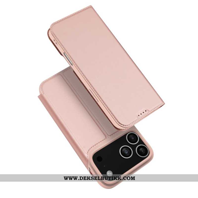 Folio Deksel Lær iPhone 17 Pro Mobildeksel Skin Pro-serien Dux Ducis