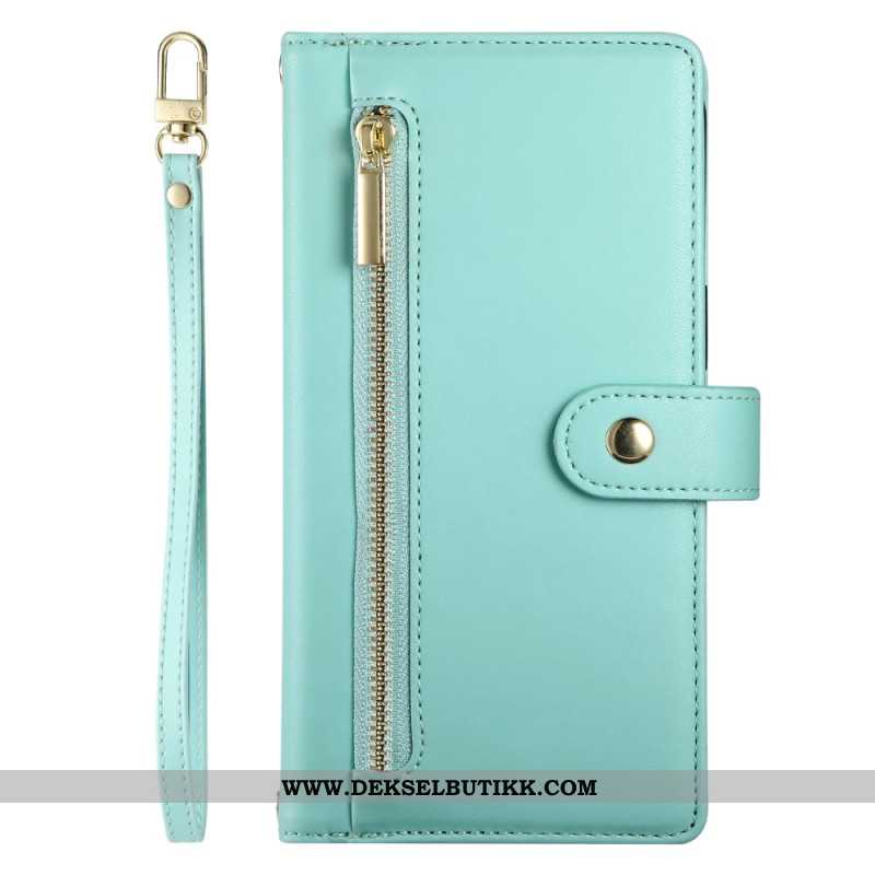 Folio Deksel Oneplus 13r Lommebok Med Stropp Og Skulder