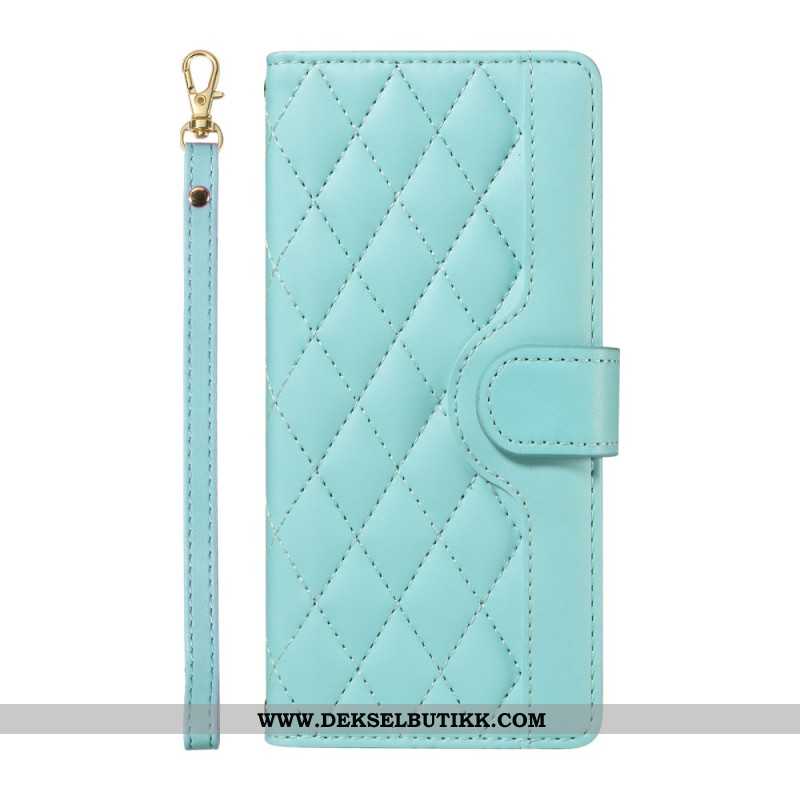 Folio Deksel Oneplus 13r Vattert Med Stropp Og Skulderstropp