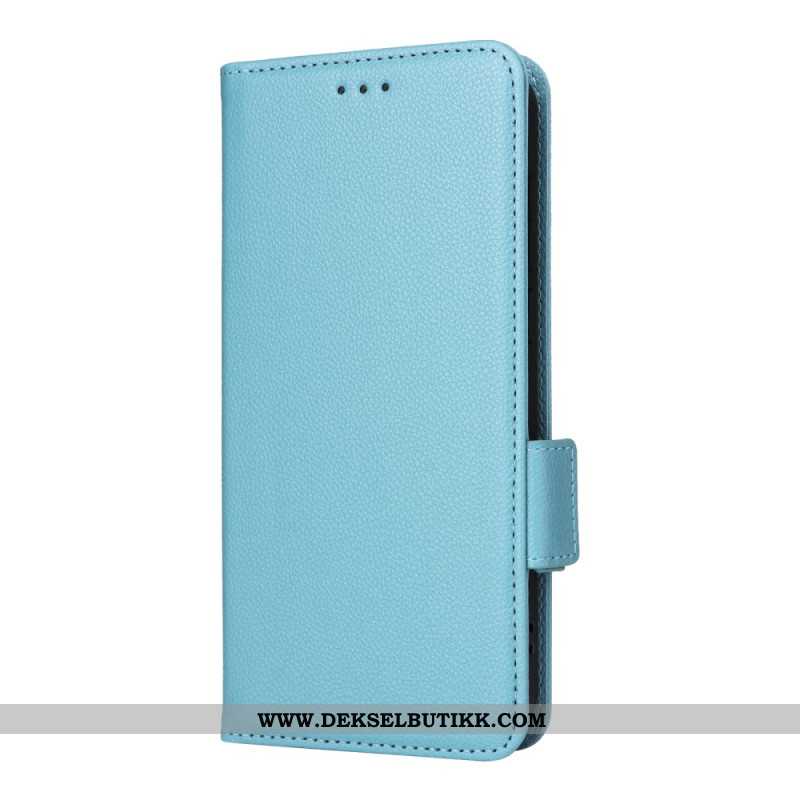 Folio Deksel Oneplus 15 Imitasjon I Skinn Med Stropp Beskyttelse Deksel