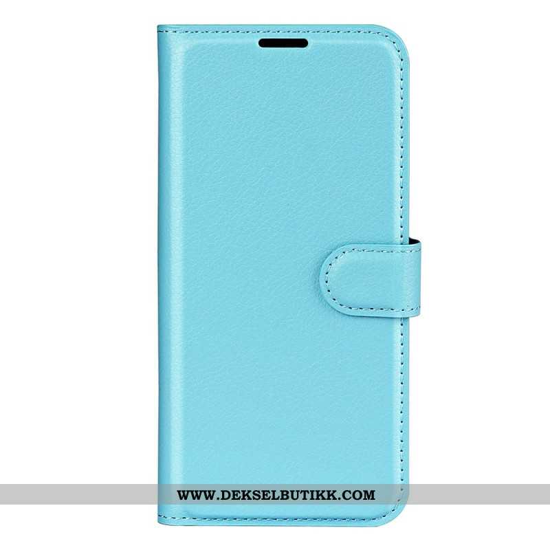 Folio Deksel Oneplus 15 Litchi I Kunstskinn