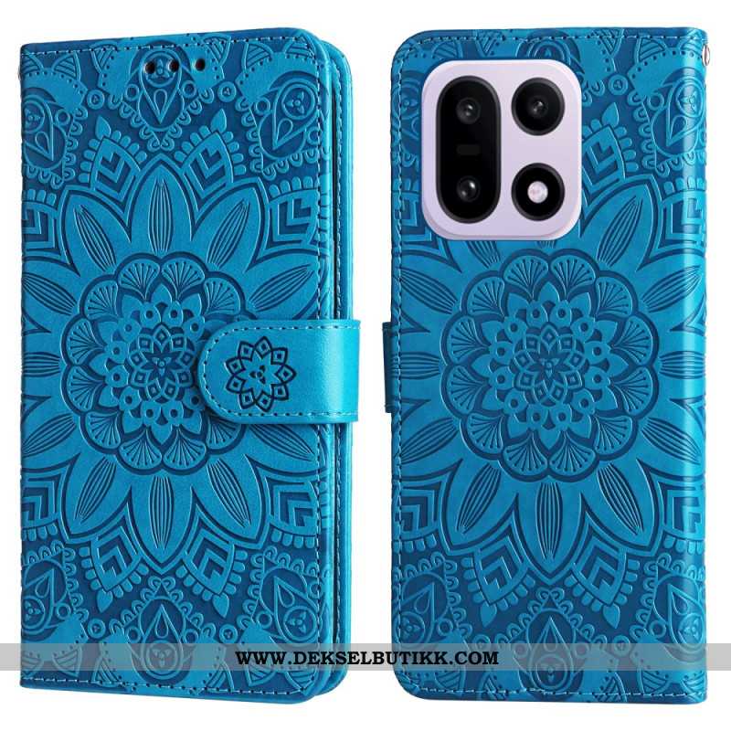 Folio Deksel Oneplus 15 Solsikkemønster