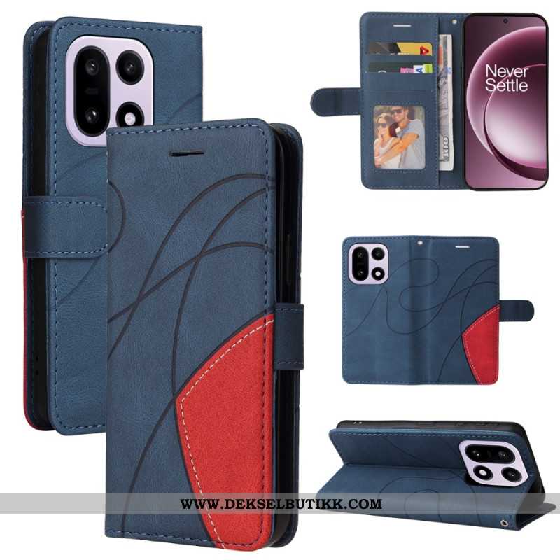 Folio Deksel Oneplus 15 Tofarget Krusning