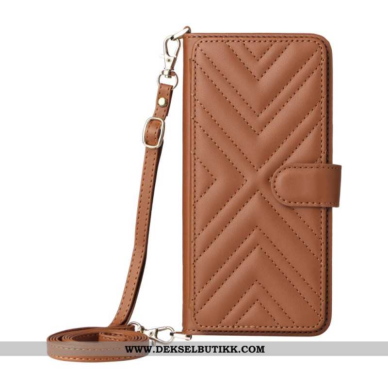 Folio Deksel Oneplus 15r 6 Kortspor Med Stropper Beskyttelse Deksel