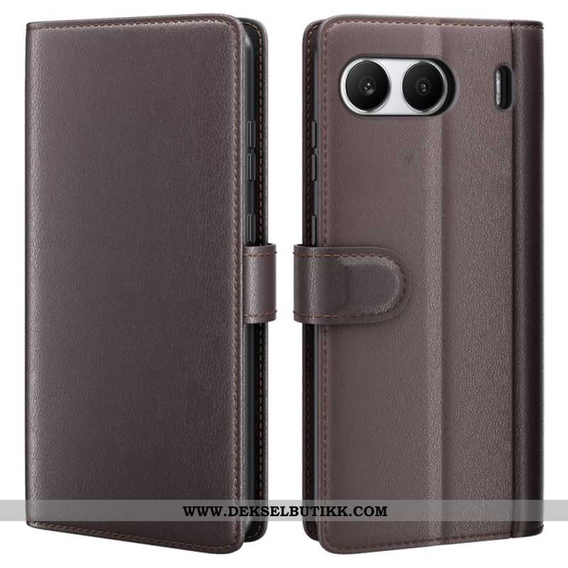 Folio Deksel Oneplus Nord 4 Ekte Skinn Beskyttelse Deksel