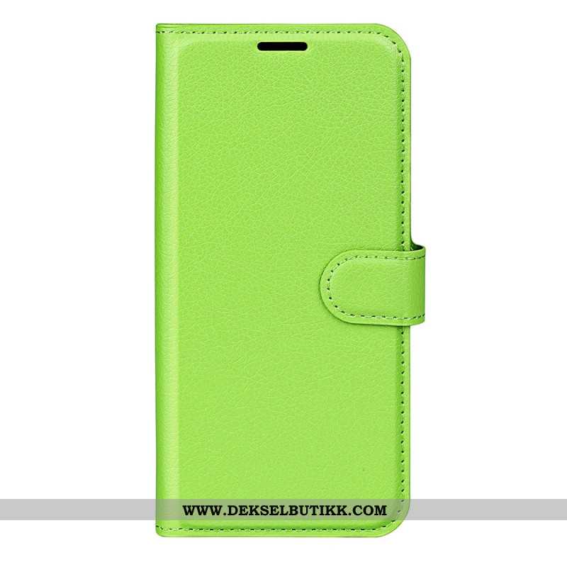 Folio Deksel Oneplus Nord 4 Litchi-imitasjonskinn