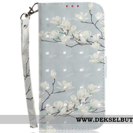 Folio Deksel Oneplus Nord 4 Snor For Magnoliaer
