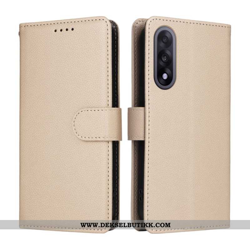 Folio Deksel Oneplus Nord 5 Læreffekt Beskyttelse Deksel