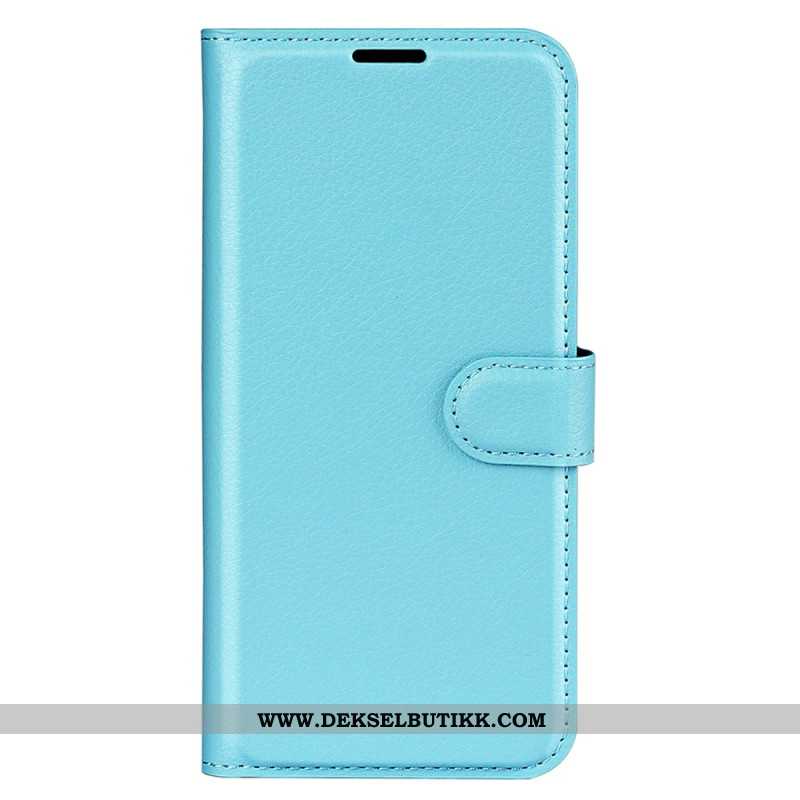 Folio Deksel Oppo Find X8 Klassisk Litchi-skinn