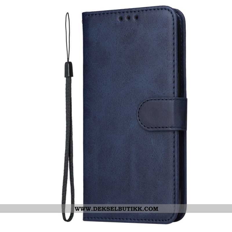 Folio Deksel Oppo Find X8 Stropp I Kunstskinn