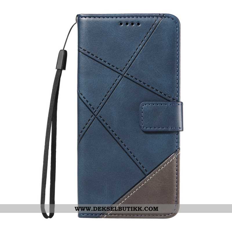 Folio Deksel Oppo Reno 14 Pro 5g Geometrisk Design Beskyttelse Deksel