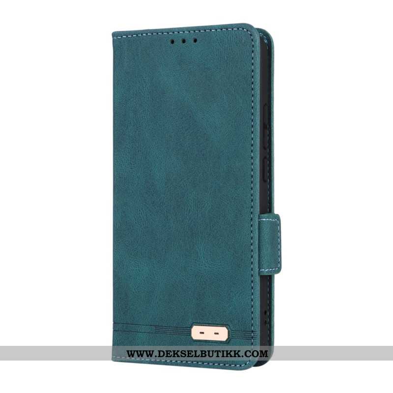 Folio Deksel Oppo Reno 14 Pro 5g Vintage Semsket Skinneffekt