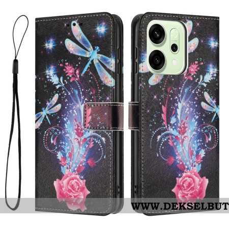 Folio Deksel Oppo Reno 14 Pro 5g Øyenstikkere Beskyttelse Deksel