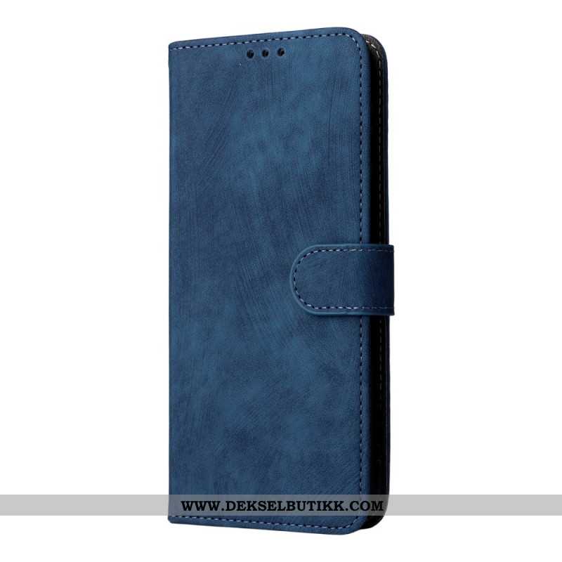 Folio Deksel Oppo Reno 14f 5g Rfid-beskyttelse Semsket Skinneffekt Med Stropp