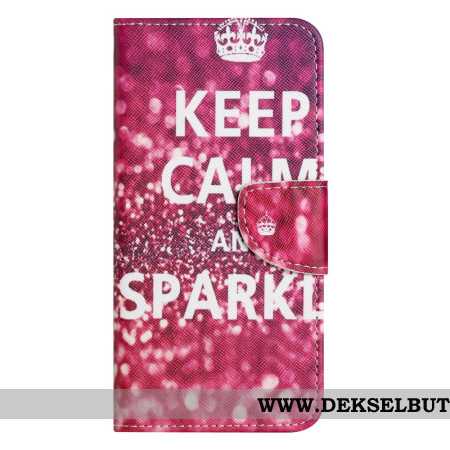 Folio Deksel Samsung Galaxy A17 4g / 5g Behold Roen Og Glitre Beskyttelse Deksel