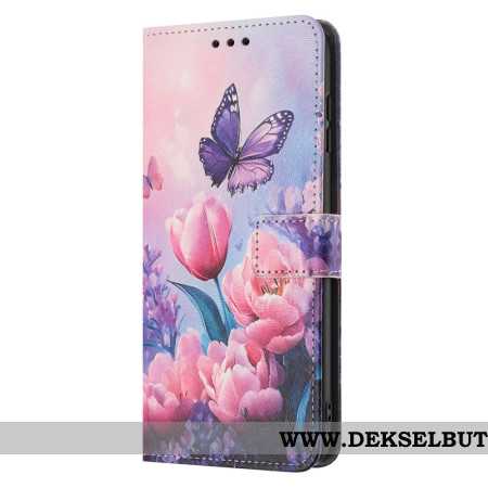 Folio Deksel Samsung Galaxy A17 4g / 5g Blomsterdekor