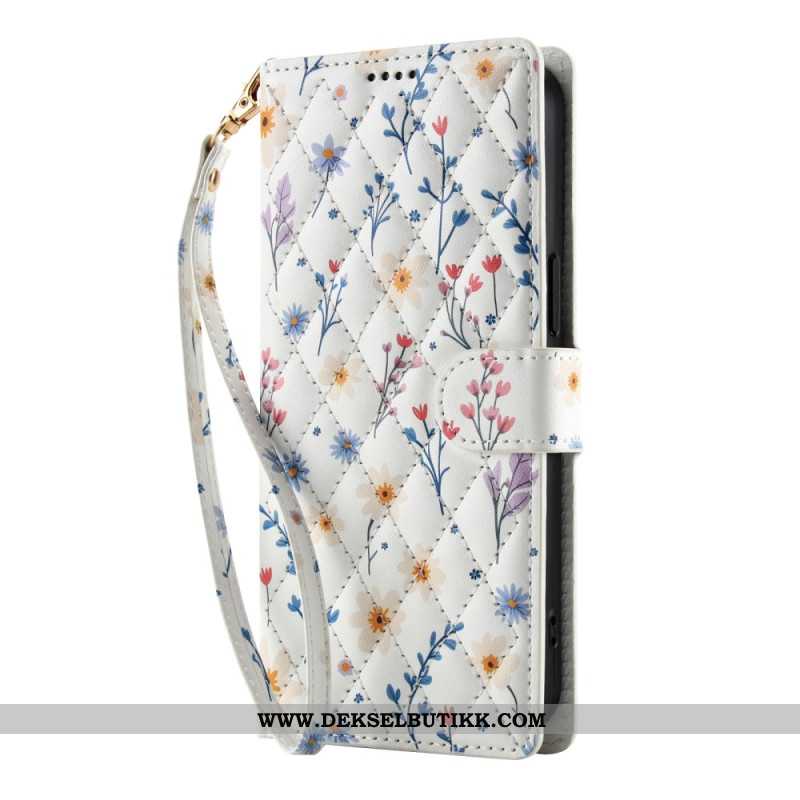 Folio Deksel Samsung Galaxy A17 4g / 5g Blomsterlommebok