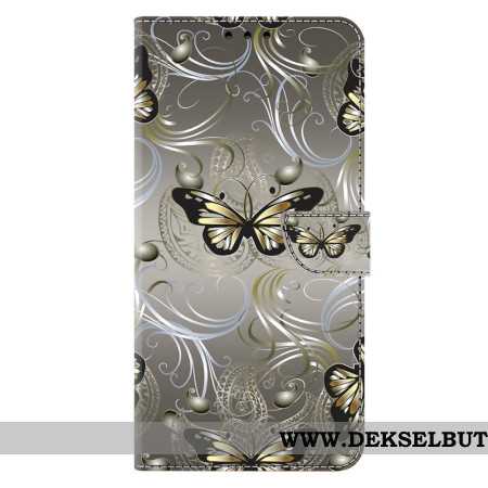 Folio Deksel Samsung Galaxy A17 4g / 5g Blondesommerfugler