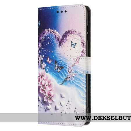 Folio Deksel Samsung Galaxy A17 4g / 5g Hjertesommarfugl