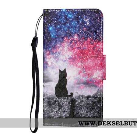 Folio Deksel Samsung Galaxy A17 4g / 5g Katt Under Stjernene