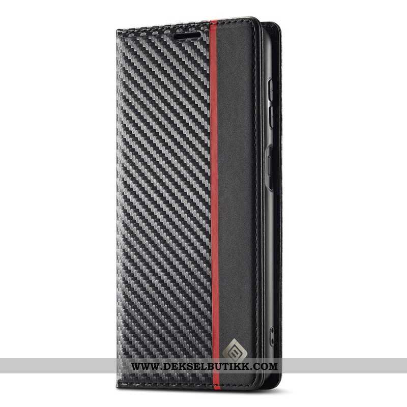Folio Deksel Samsung Galaxy A17 4g / 5g Lc.imeeke Karbonfiber Beskyttelse Deksel