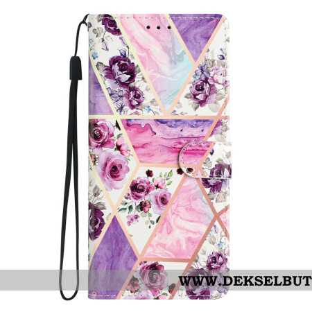 Folio Deksel Samsung Galaxy A17 4g / 5g Lilla Blomster