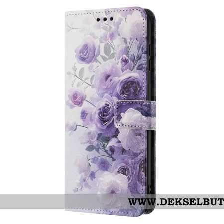 Folio Deksel Samsung Galaxy A17 4g / 5g Lilla Roser