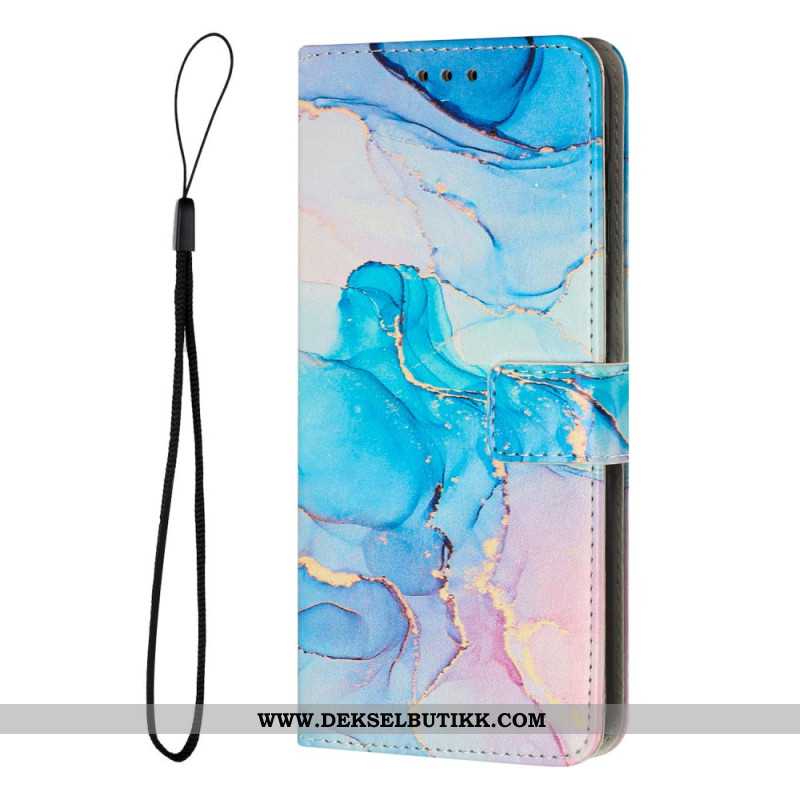 Folio Deksel Samsung Galaxy A17 4g / 5g Marmor Beskyttelse Deksel