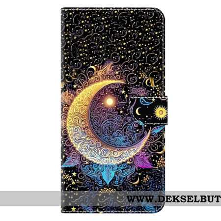 Folio Deksel Samsung Galaxy A17 4g / 5g Skinnende Måne Beskyttelse Deksel