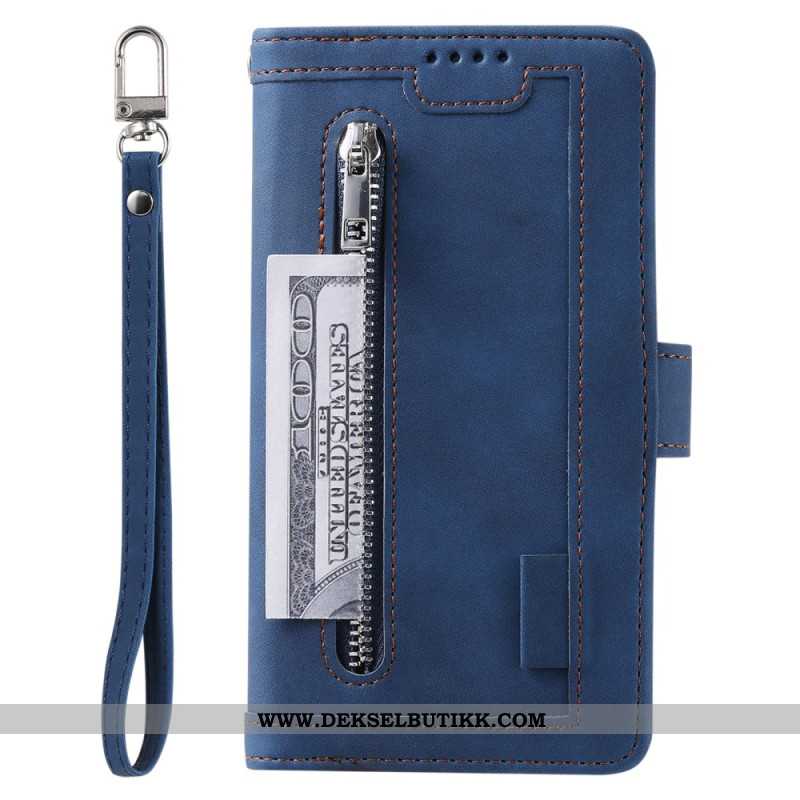 Folio Deksel Samsung Galaxy A17 4g / 5g Vintage Lommebok Med 9 Kortspor Beskyttelse Deksel