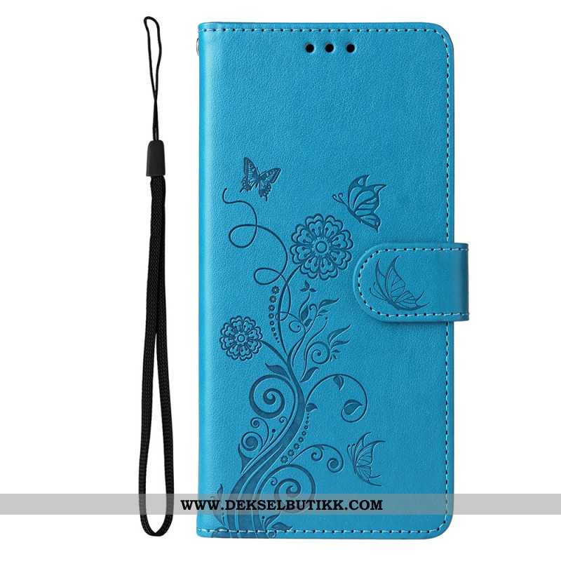 Folio Deksel Samsung Galaxy S25 5g Edge Blomsterprint