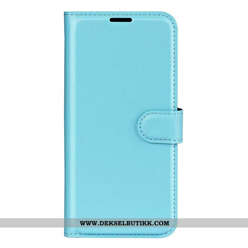 Folio Deksel Samsung Galaxy S25 5g Edge Litchi-imitasjonsskinn