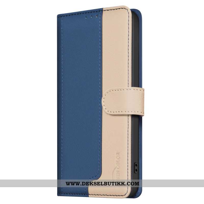 Folio Deksel Samsung Galaxy S25 5g Edge Tofarget Binfen-farge Beskyttelse Deksel