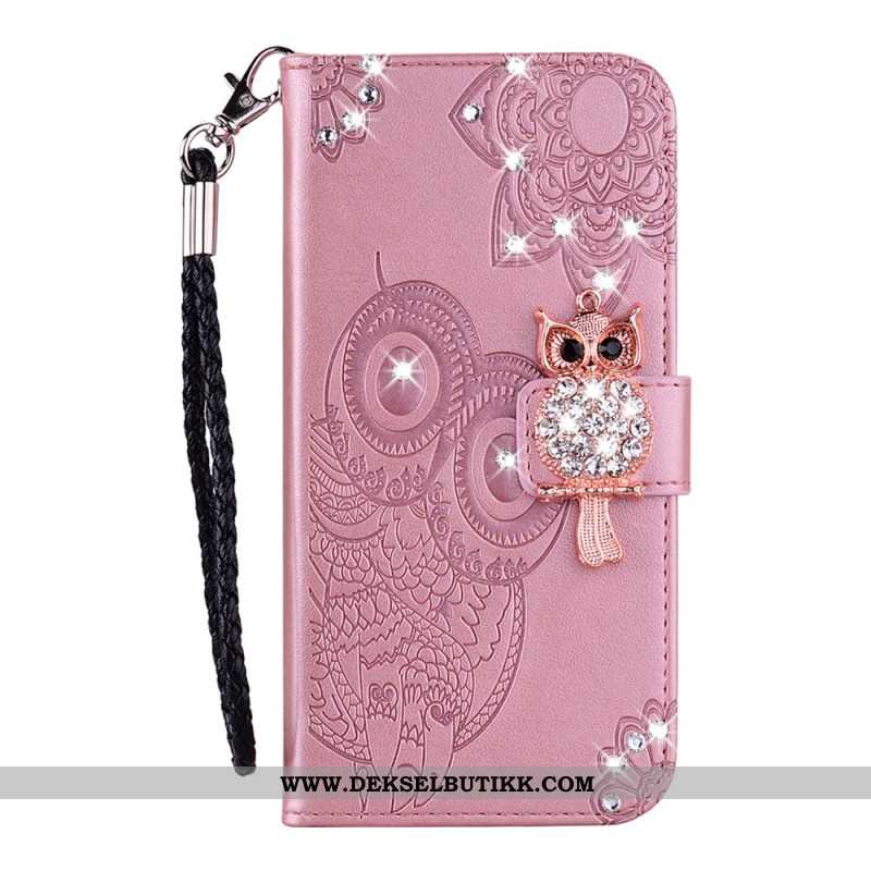 Folio Deksel Samsung Galaxy S25 5g Edge Ugle Og Sjarm Beskyttelse Deksel