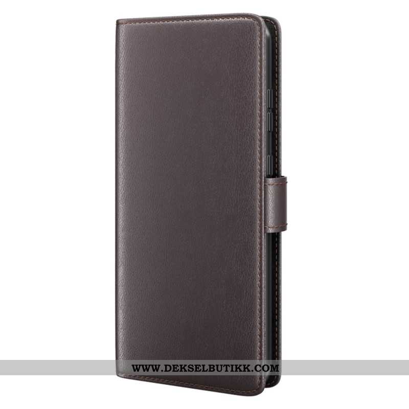 Folio Deksel Samsung Galaxy S25 5g Ekte Skinn