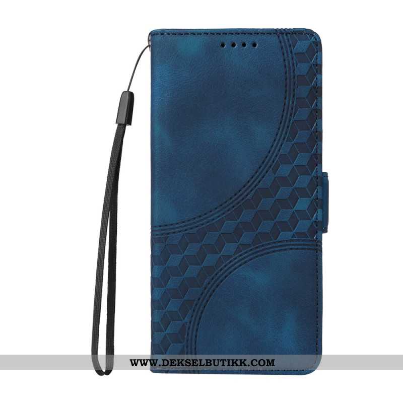 Folio Deksel Samsung Galaxy S25 5g Grafisk Kant Beskyttelse Deksel